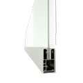 Transparent Glass Railing Window Display LED